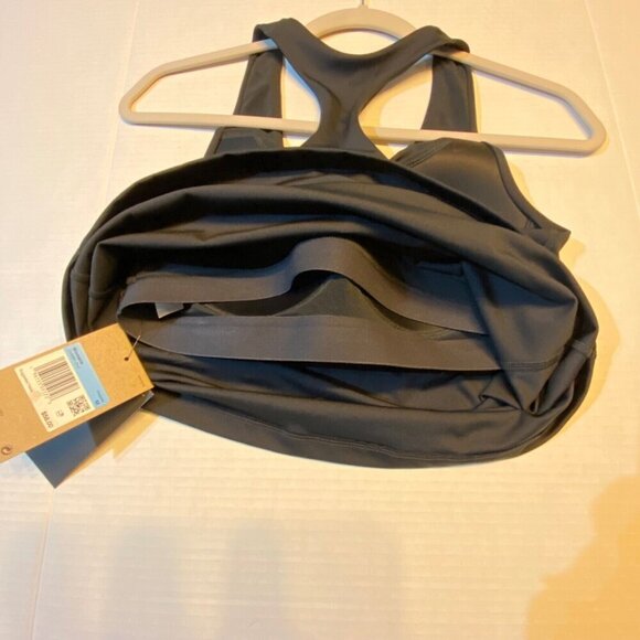 Nike Women's Swoosh Racerback Sports Bra Tank Medium Black Padded Workout NWT - Picture 4 of 11